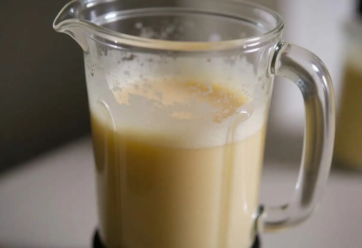 Blender after making a smoothie