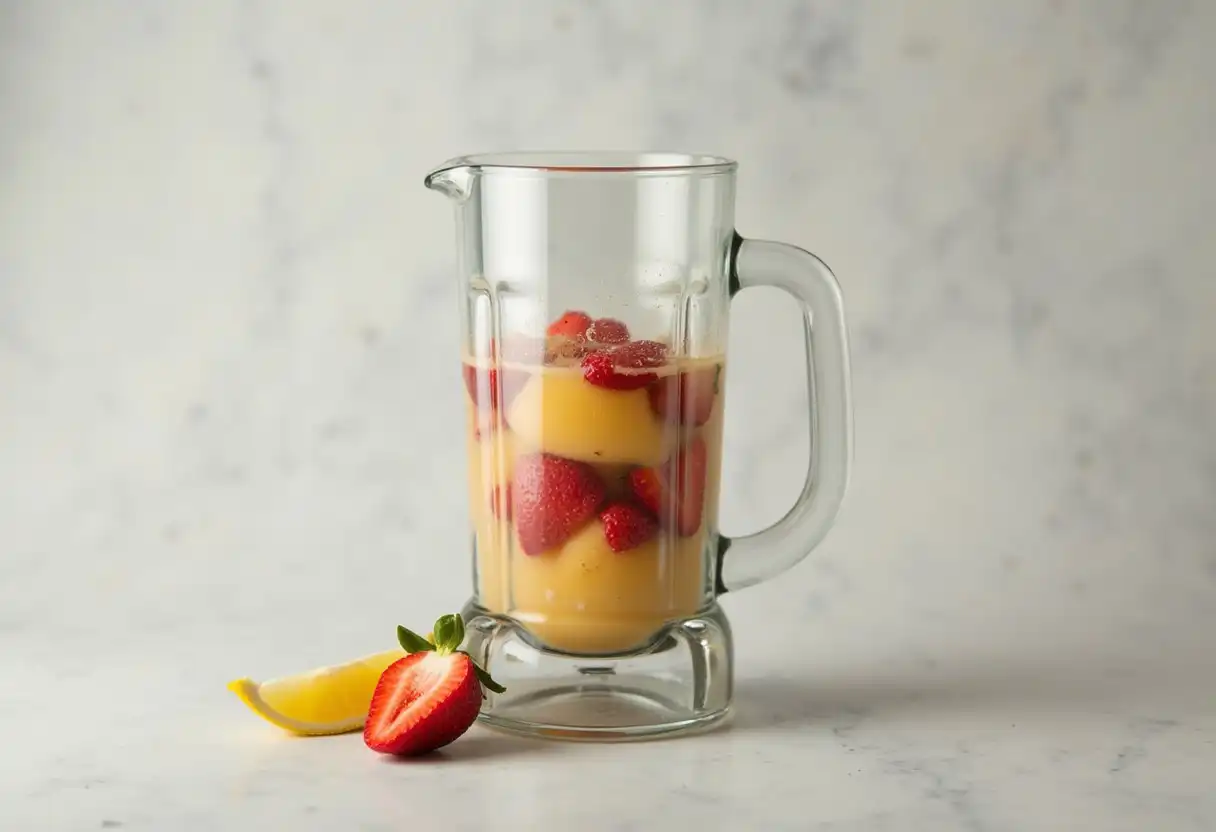 Blender prior to making a juice