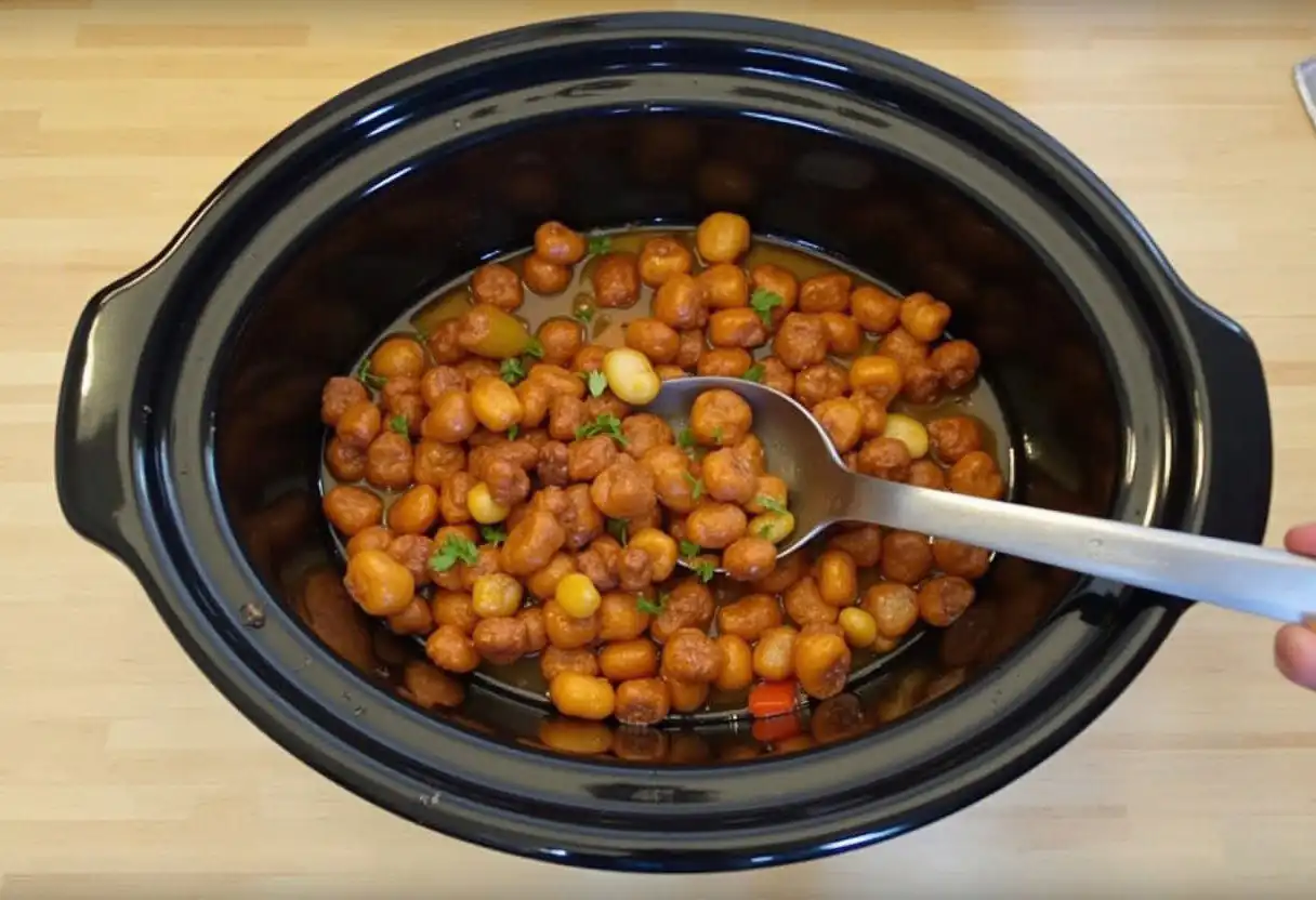Slow cooker with a casserole